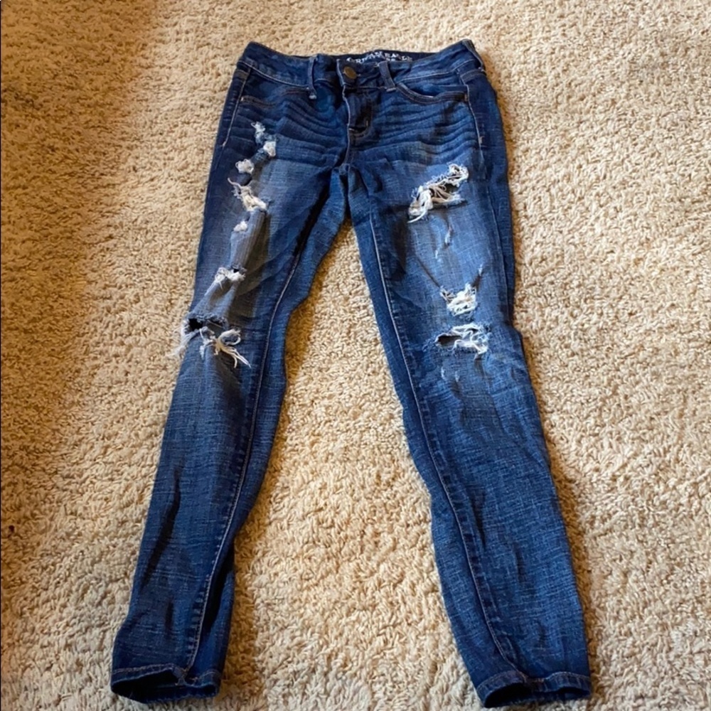 American Eagle Distressed Skinny Jeans